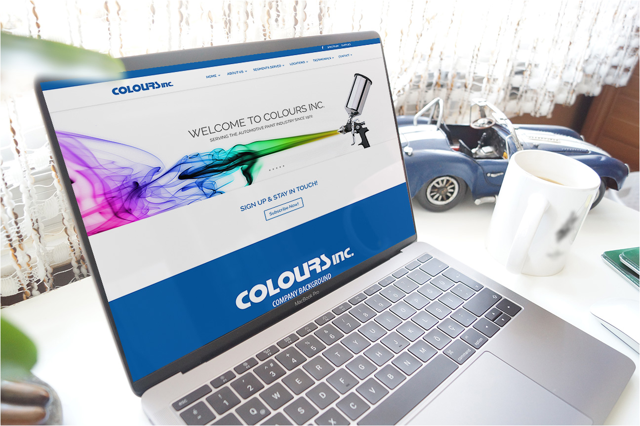 Colours, Inc. Automotive Paint & Supplies website
