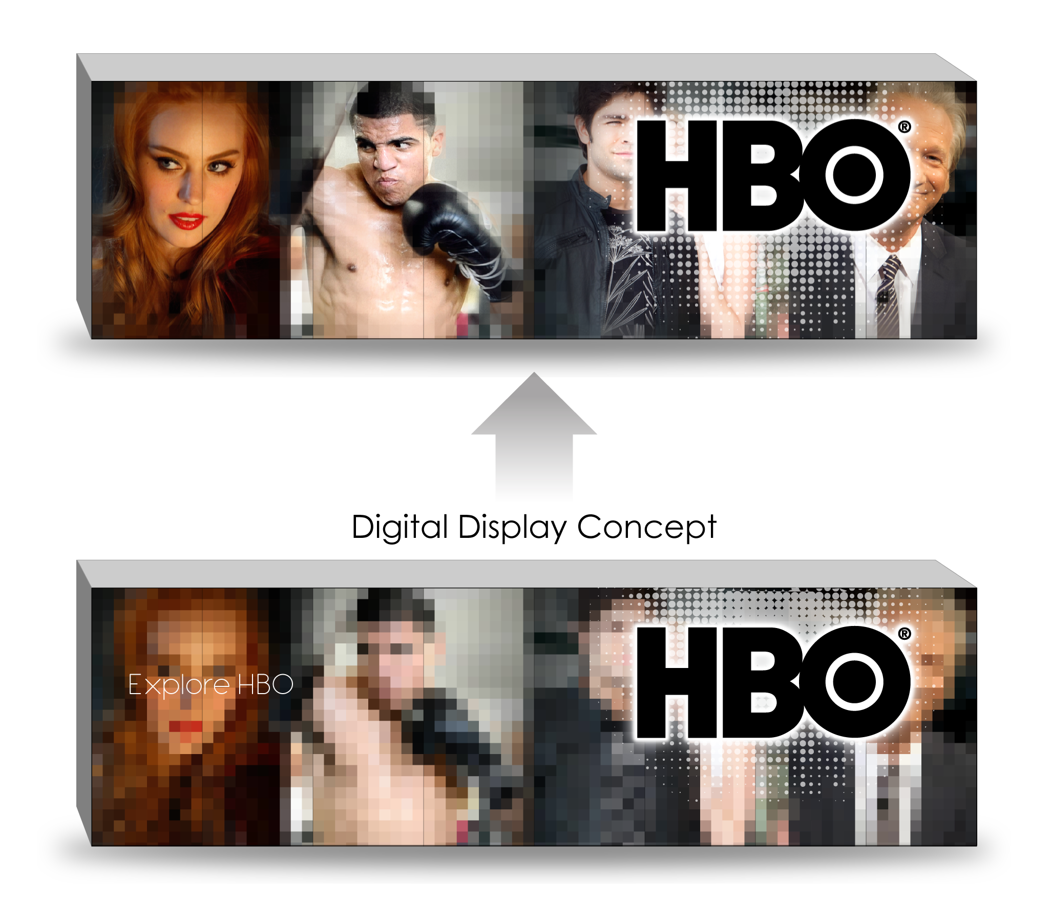 HBO Digital Mural Design