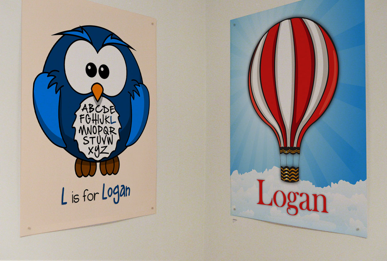 Nursery Wall Prints - Logan